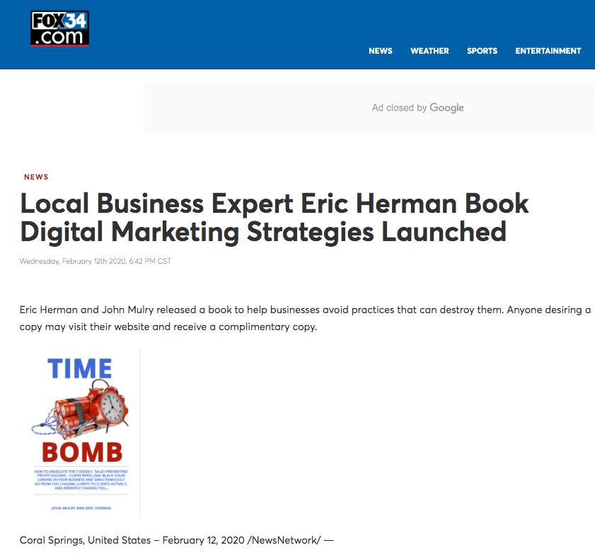 Eric Herman Time Bomb FOX 34